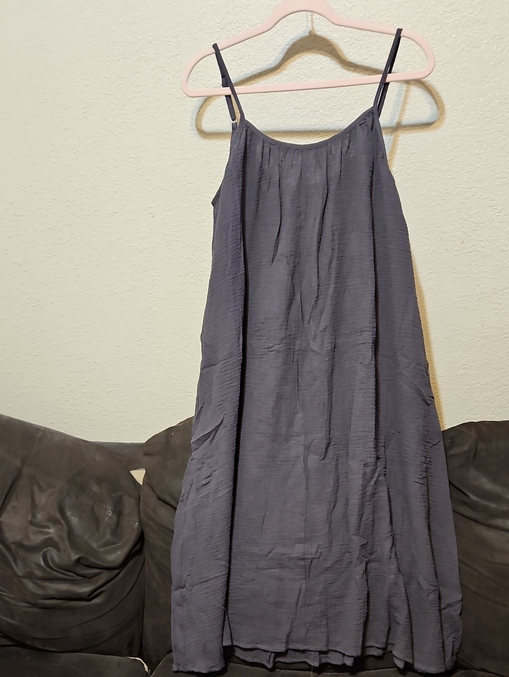 HYFVE Charcoal Gray Sleeveless Maxi Dress with Adjustable Straps